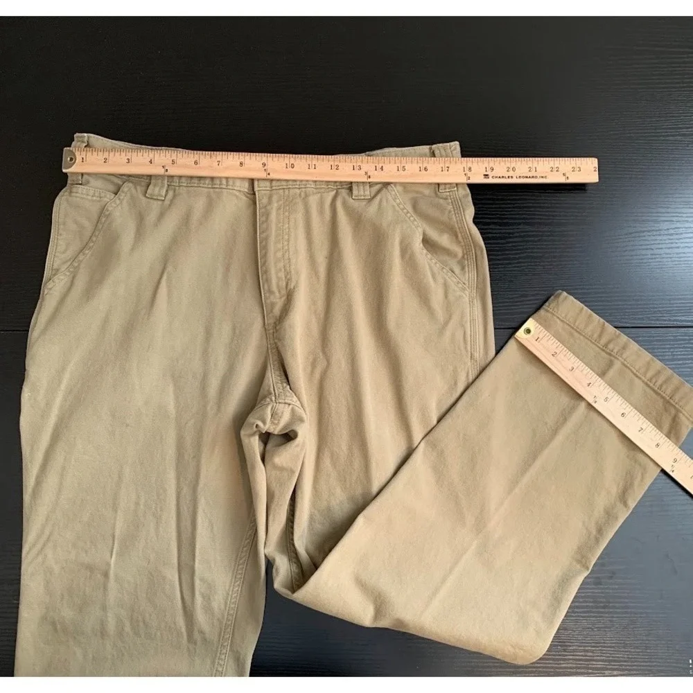 Carhartt Relaxed Straight Rigby Dungaree Tan Work Pants Carpenter Men's‎ 36x30